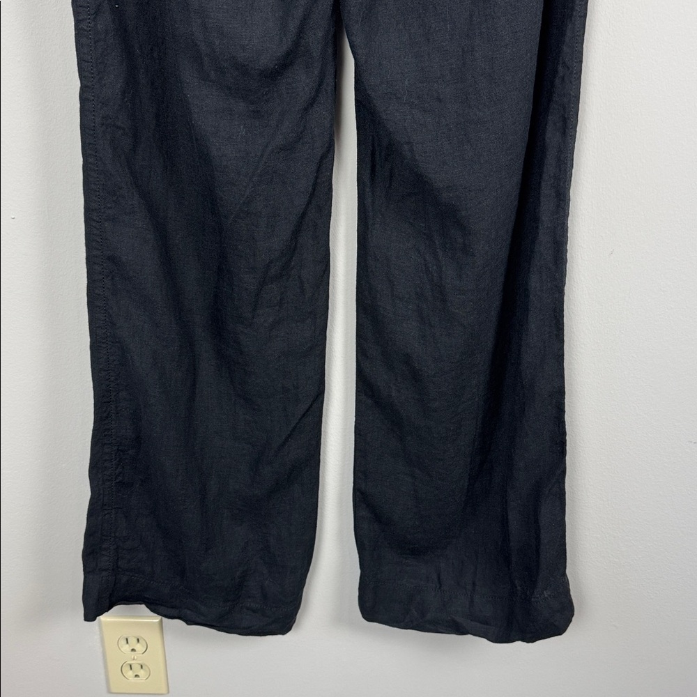 Lilly Pulitzer Deri Linen Palazzo Pant. Onyx. Size Medium. - Picture 8 of 13